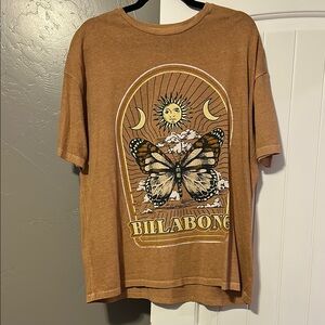 Billabong Brown Graphic T-Shirt